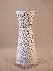 SMALL JOPEKO KERAMIK WHITE ON BLACK "CRAWL" GLAZE DIABLO VASE