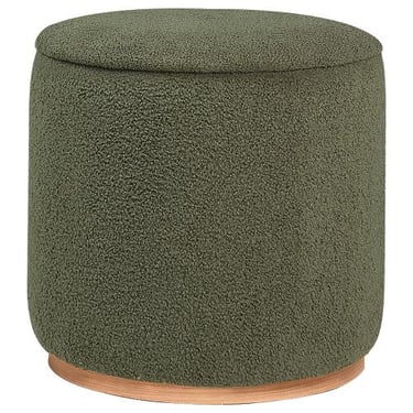 Zena Faux Sheepskin Ottoman