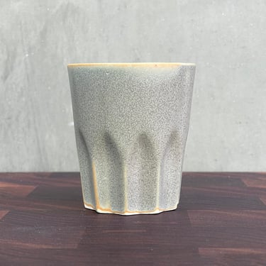 Porcelain Ceramic "Peak" Cup  - Speckled Matte Charcoal 