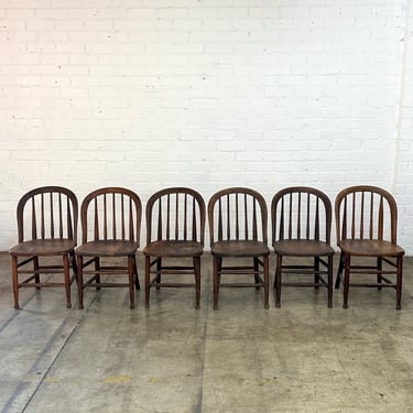 Vintage Farmhouse Spindle Chairs 