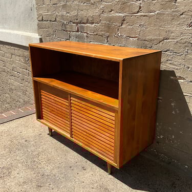 MCM Louvered Door Cabinet