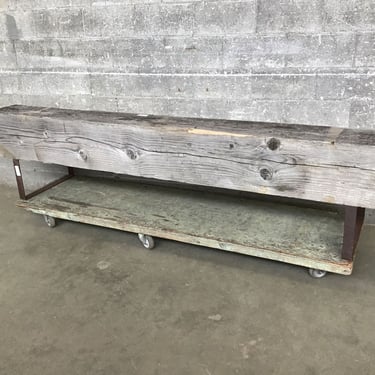 Reclaimed Beam Bench (Seattle)
