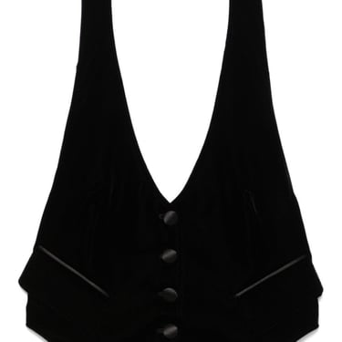 Tom Ford Women Velvet Tuxedo Open Back Waistcoat