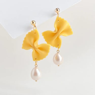 Farfalle Pasta Polymer Clay Earrings