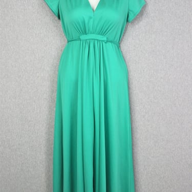 1970s - Green - Day to Night - Mod Maxi - Estimated size S 