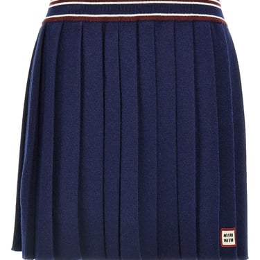 Miu Miu Women Flounces Mini Skirt