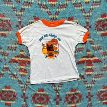 Vintage 1970s Fuzzy Navel Schnapps Ringer Shirt 