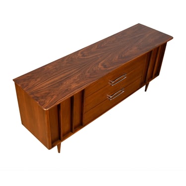 74” MCM 9-Drawer Dresser | Sideboard in Beautifully Figured Walnut