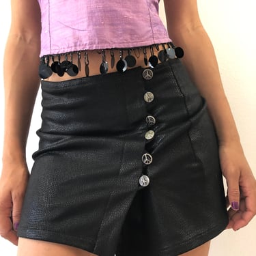Vintage J Gerard Black Mini Skirt 