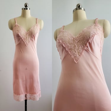1970s Vintage Pink Slip by Sliperfection - 70s Loungewear - 70s Lingerie - Women's Vintage Size XS/Small 