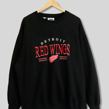 Vintage NHL Detroit Red Wings Western Conference Crewneck Sweatshirt Sz ...