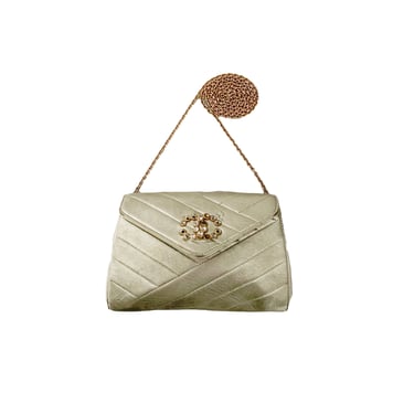 Chanel Gold Mini Logo Chain Bag