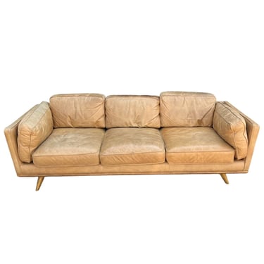 Tan Leather Sofa