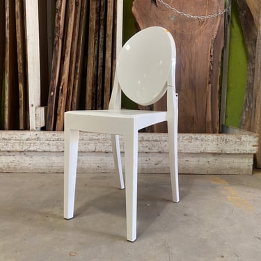 White 'Ghost' Side Chair by France & Son (2 Available)