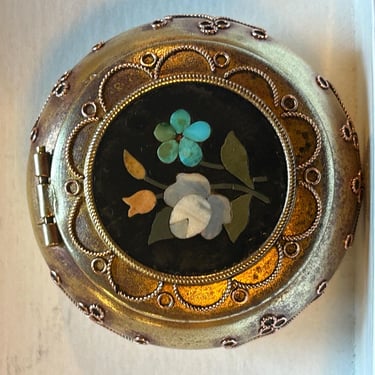 Pietra Dura antique trinket box 