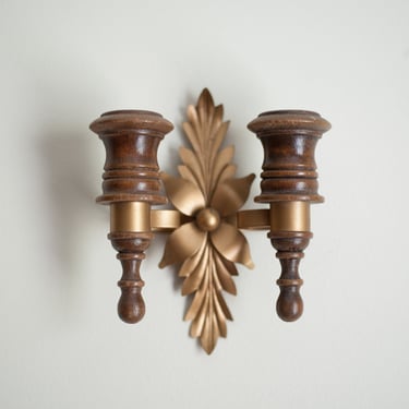 Vintage Candlestick Sconce 