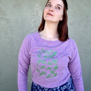 Vines Pullover in Heathered Orchid