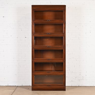 Vintage Arts &#038; Crafts Mahogany Large Six-Stack Barrister Bookcase