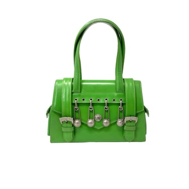 Versace Green Mini Safety Pin Bag