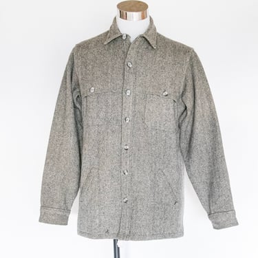 1980s Woolrich Heavy Shirt Jacket Wool L Long 
