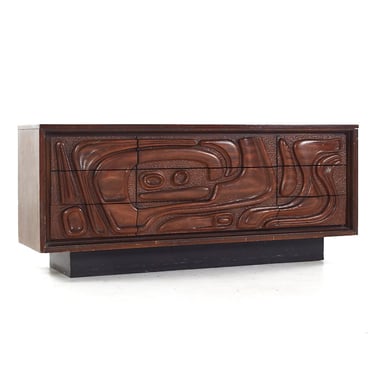 Witco Style Pulaski Oceanic Mid Century Lowboy Dresser - mcm 