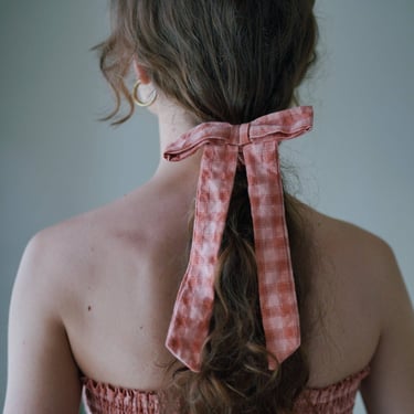 Bow Hair Tie in Persimmon