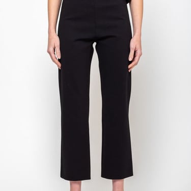 Odeeh Ponti Knit Cropped Pants - Jet Black