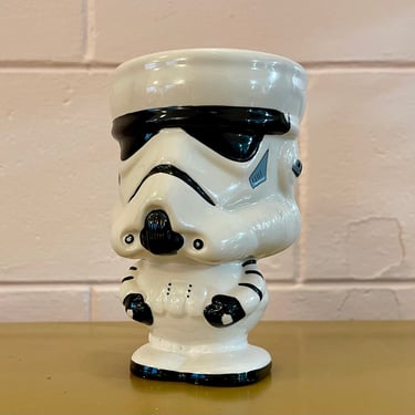 Vintage 2000 Star Wars George Lucas Galerie Star Wars Storm Trooper Goblet/Tall Mug or Plant Vase 