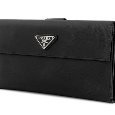 Prada Black Saffiano Leather Wallet