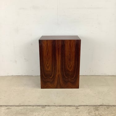 Scandinavian Modern Rosewood Side Table or Pedestal 
