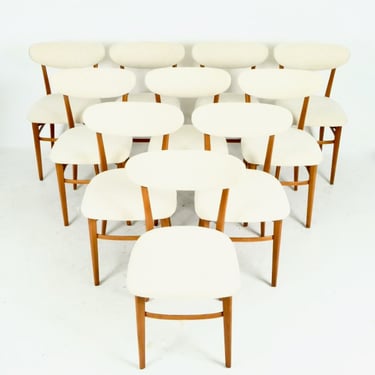 Set of Ten Scandinavian Dining Chairs