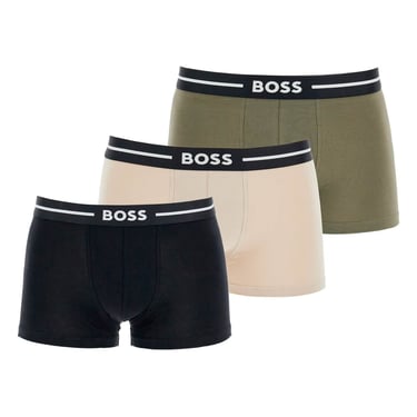 Boss Set Di 3 Boxer Slim Fit Multicolore In Cotone Elasticizzato Men