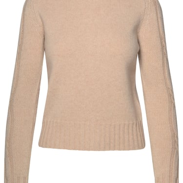 Max Mara Donna Beige Cashmere Sweater