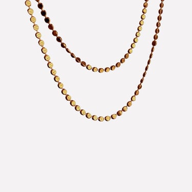 Flat Bead Chain Necklace