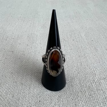 Sterling Silver Montana Agate Ring