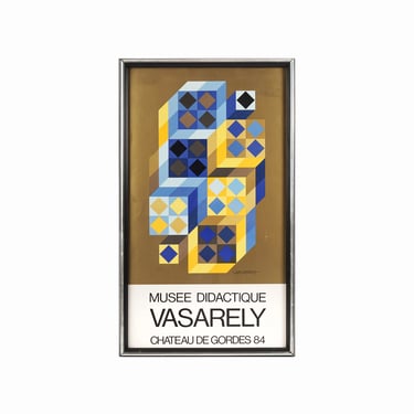 1984 Victor Vasarely Musee Didactique Gallery Exhibition Poster 