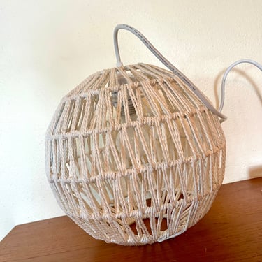 Natural Hemp Rope Shade Hanging Lamp 