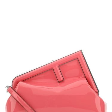 Fendi Woman Dark Pink Leather Fendi First Clutch