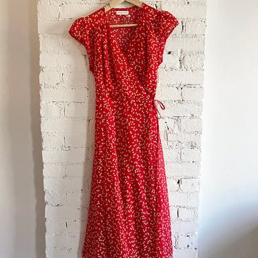 Urban Red Heart Wrap Dress