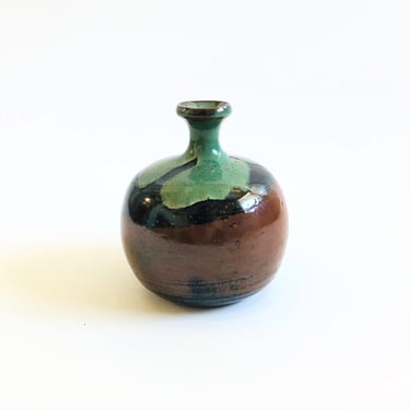 Two Toned Studio Pottery Weed Pot 