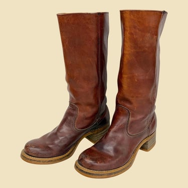 Vintage FRYE Campus Boots Men display picture 3