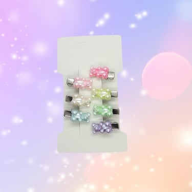 Gummy Bears Hair Clip Set - Pastel Kawaii Candy Mini Clips or Bobby Pins 