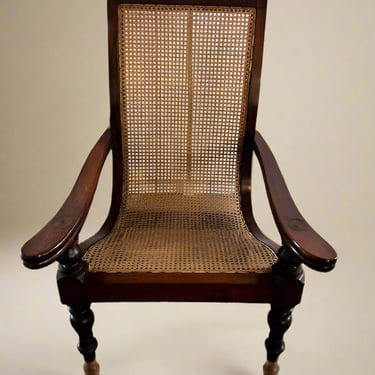 Set of 2 British Colonial Midcentury Plantation/Lounge Chairs BG273-38