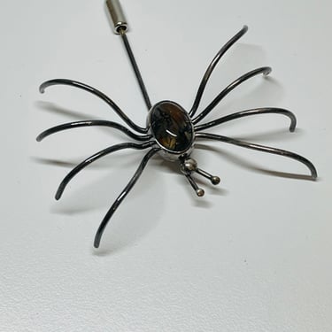 Sterling Spider Lapel Pin