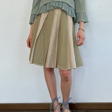 Fendi Linen + Mesh Skirt (M)