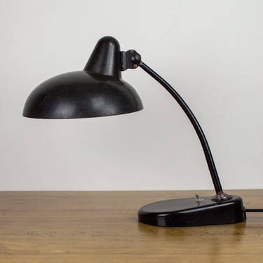 Vintage Bauhaus Desk Lamp | Antique Table Lighting | Mid-century Modern Office Light | 40's Industrial Lamps | Christian Dell Style 