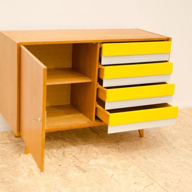 Mid century chest of drawers U-458 by Jiri Jiroutek, Czechoslovakia, 1960s 