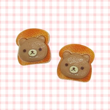 Kawaii Hair Clip - Cute Bread Toast Barrette 