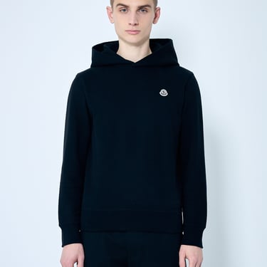 Moncler Men Logo Patch Hooded Sweatshirt