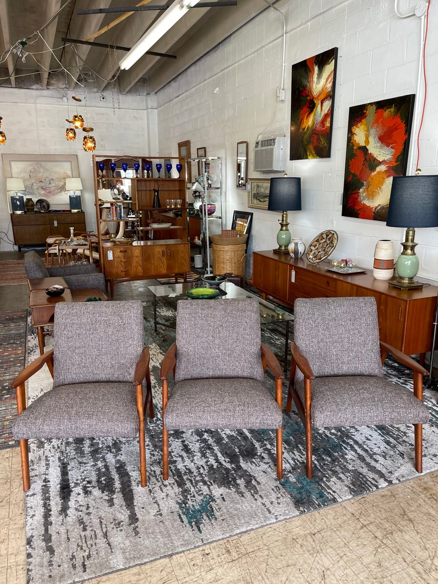 Mid Century Lounge Arm Chairs Urban Goods San Antonio, TX